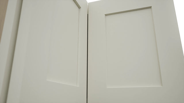 Fabuwood Galaxy Dove WPC2415 Wall Corner Pie Cabinet, Detail View