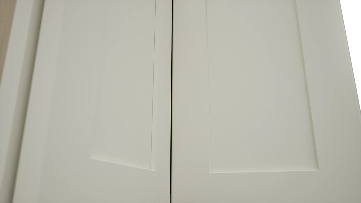 Fabuwood Galaxy Dove WPC2418 Wall Corner Pie Cabinet, Detail View