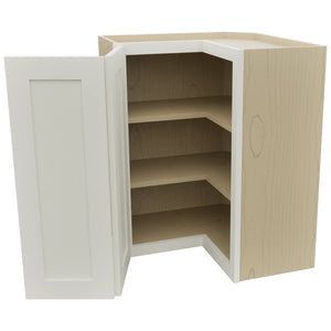 Fabuwood Galaxy Dove WPC2430 Wall Corner Pie Cabinet, Open View