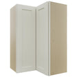Fabuwood Galaxy Dove WPC2436 Wall Corner Pie Cabinet, Front View