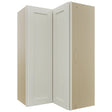 Fabuwood Galaxy Dove WPC2439 Wall Corner Pie Cabinet, Front View