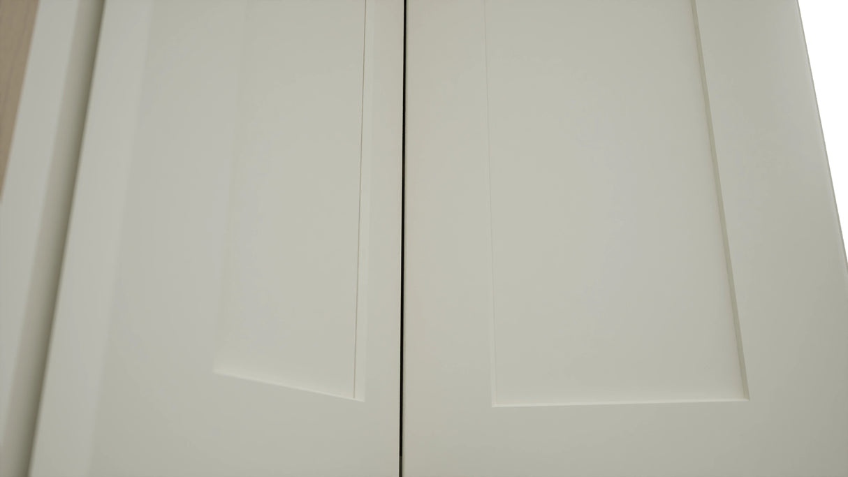 Fabuwood Galaxy Dove WPC2439 Wall Corner Pie Cabinet, Detail View