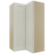 Fabuwood Galaxy Dove WPC2442 Wall Corner Pie Cabinet, Front View