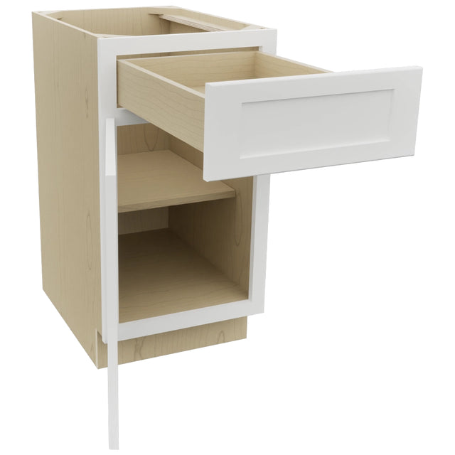 Fabuwood Galaxy Frost B18 Base Standard Cabinet, Open View