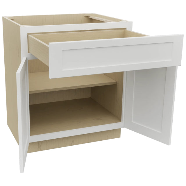 Fabuwood Galaxy Frost B30 Base Standard Cabinet, Open View