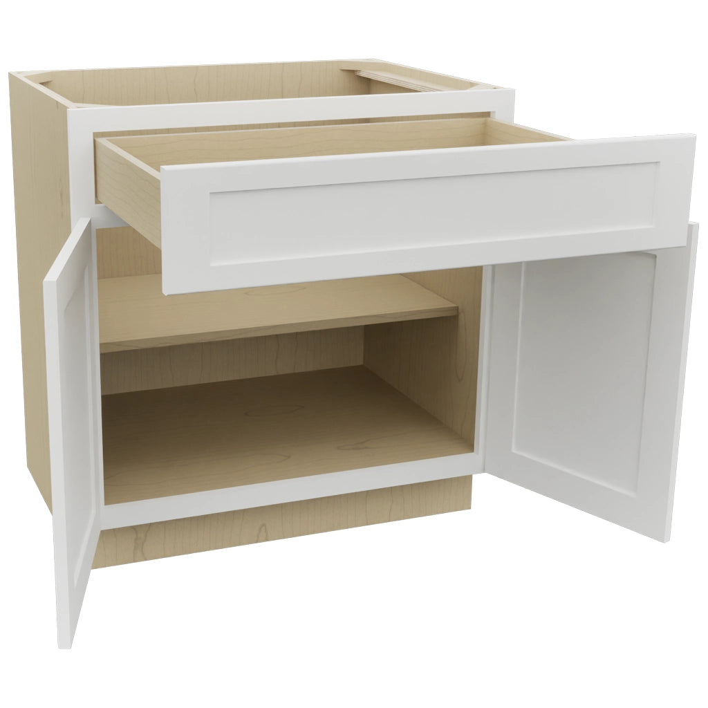Fabuwood Galaxy Frost B33SDF Base Standard Cabinet, Open View