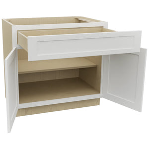 Fabuwood Galaxy Frost B36SDF Base Standard Cabinet, Open View