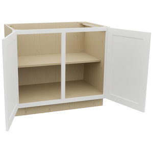Fabuwood Galaxy Frost B39FD Base Full Door Cabinet, Open View