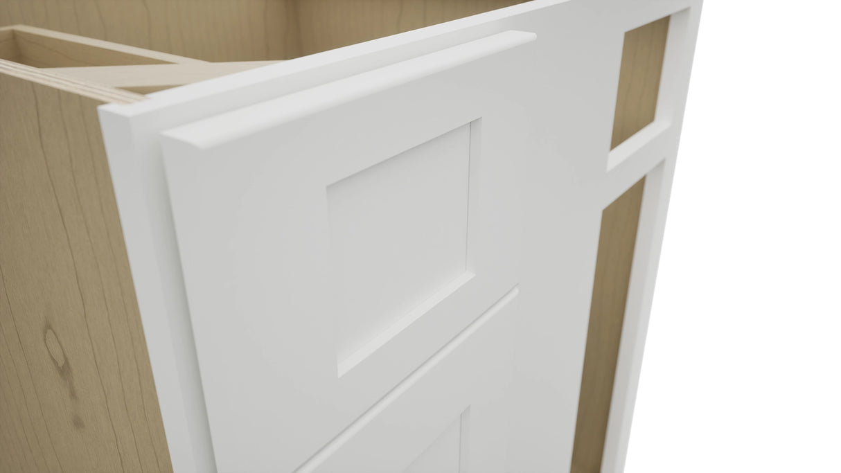 Fabuwood Galaxy Frost BLB36/39 Base Corner Blind Cabinet, Detail View