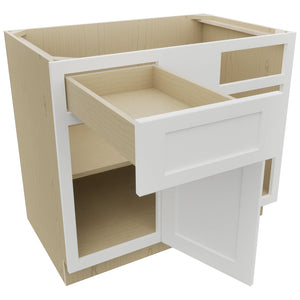 Fabuwood Galaxy Frost BLB42/45 Base Corner Blind Cabinet, Open View