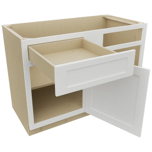 Fabuwood Galaxy Frost BLB48/51 Base Corner Blind Cabinet, Open View
