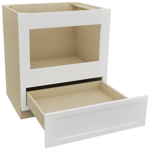 Fabuwood Galaxy Frost BMC30 Base Microwave Cabinet, Open View