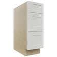 Fabuwood Galaxy Frost DB12 Base 3 Drawers Cabinet, Front View
