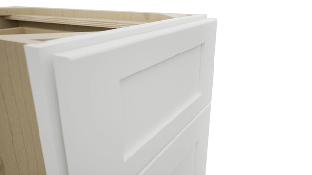Fabuwood Galaxy Frost DB15 Base 3 Drawers Cabinet, Detail View