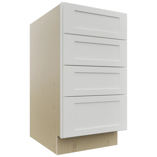 Fabuwood Galaxy Frost DB18-4 Base 4 Drawers Cabinet, Front View