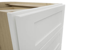 Fabuwood Galaxy Frost DB18-4 Base 4 Drawers Cabinet, Detail View