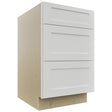 Fabuwood Galaxy Frost DB21 Base 3 Drawers Cabinet, Front View