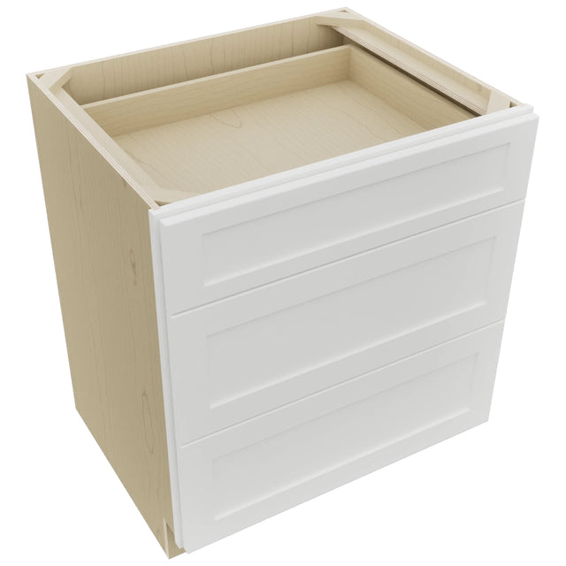 Fabuwood Galaxy Frost DB30 Base 3 Drawers Cabinet, Top View