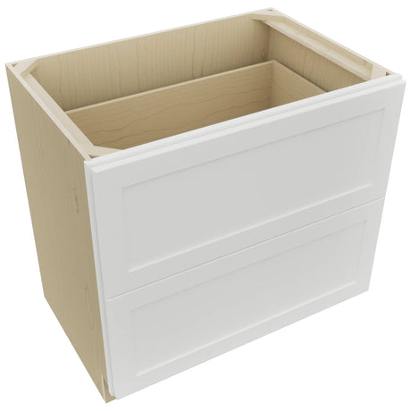 Fabuwood Galaxy Frost DB36-2 Base 2 Drawers Cabinet, Top View