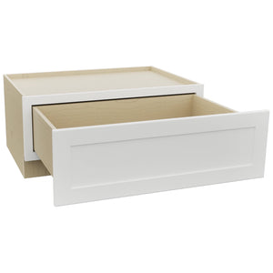 Fabuwood Galaxy Frost DBS36 Base Bench Seat Cabinet, Open View