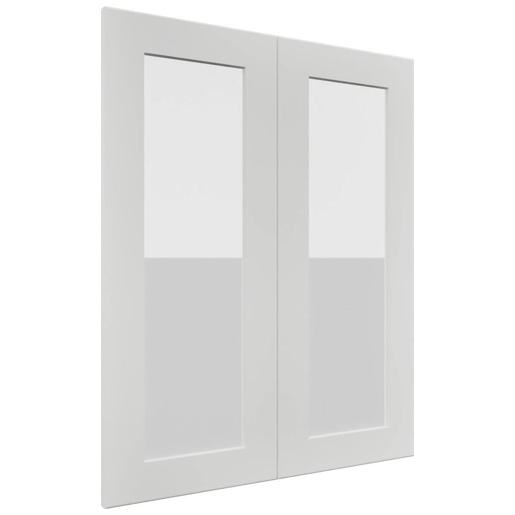Fabuwood Galaxy Frost DS GDW2430 Wall Glass Door, Front View
