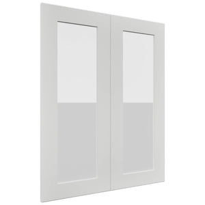 Fabuwood Galaxy Frost DS GDW2430 Wall Glass Door, Front View
