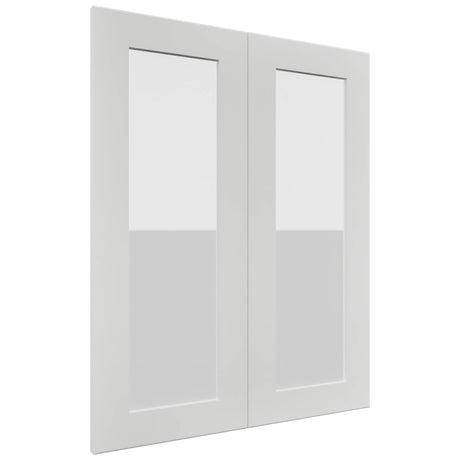 Fabuwood Galaxy Frost DS GDW2430 Wall Glass Door, Front View