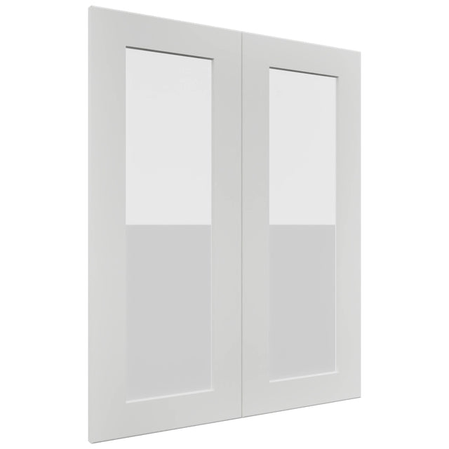 Fabuwood Galaxy Frost DS GDW2430 Wall Glass Door, Front View