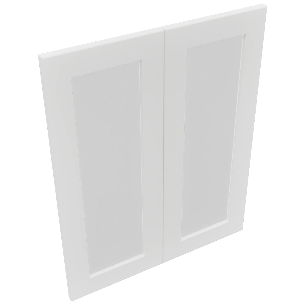 Fabuwood Galaxy Frost DS GDW2430 Wall Glass Door, Top View