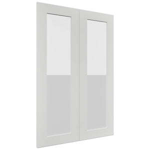 Fabuwood Galaxy Frost DS GDW2436 Wall Glass Door, Front View