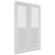 Fabuwood Galaxy Frost DS GDW2439 Wall Glass Door, Front View