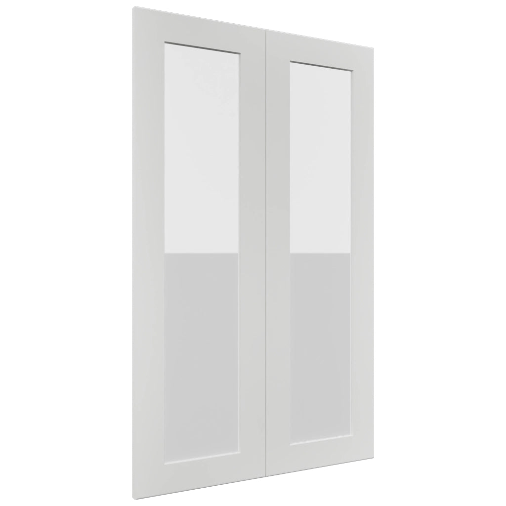 Fabuwood Galaxy Frost DS GDW2439 Wall Glass Door, Front View