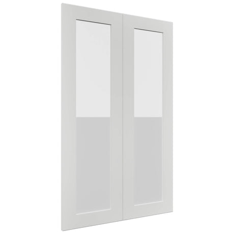 Fabuwood Galaxy Frost DS GDW2439 Wall Glass Door, Front View