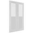 Fabuwood Galaxy Frost DS GDW2442 Wall Glass Door, Front View
