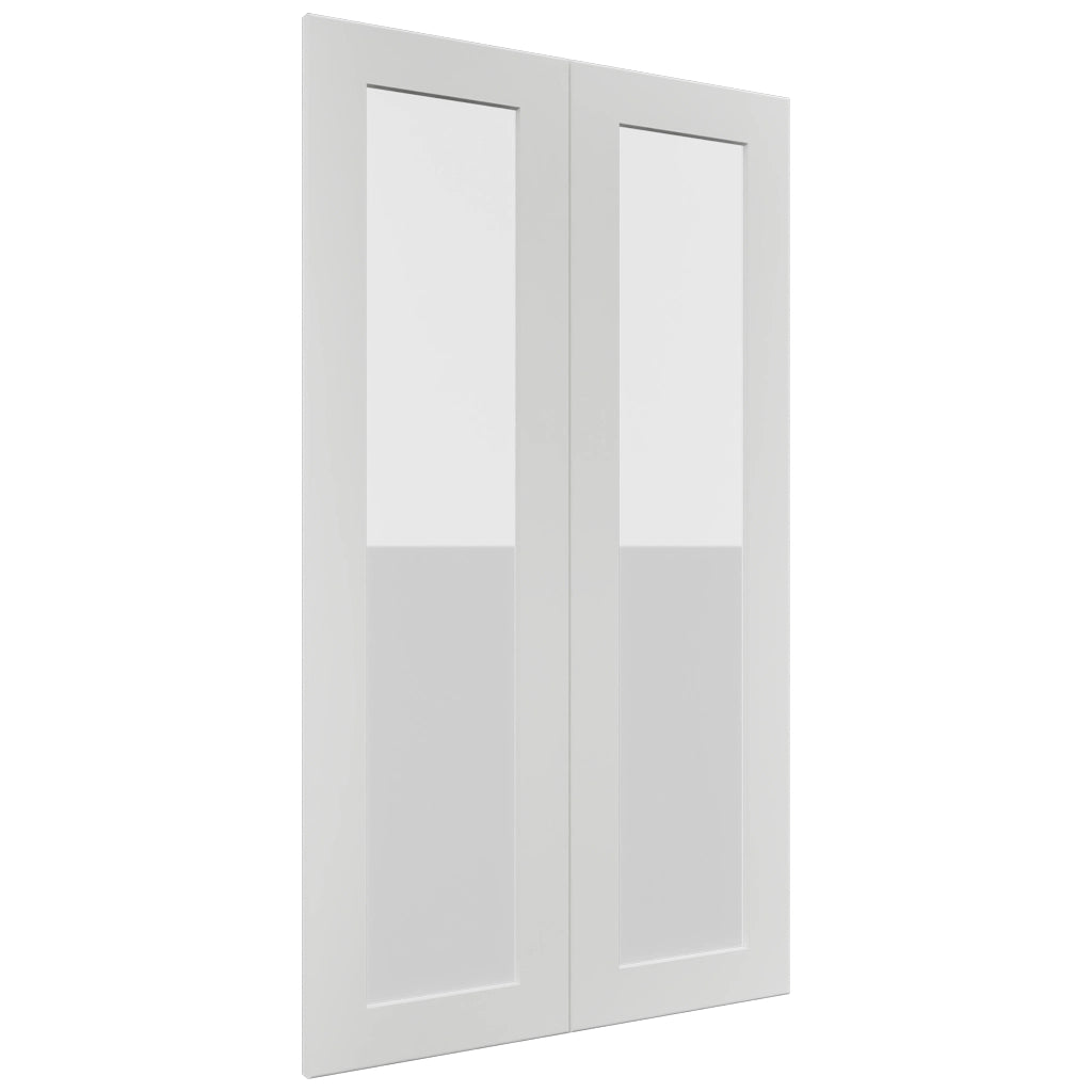 Fabuwood Galaxy Frost DS GDW2442 Wall Glass Door, Front View