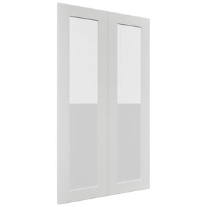 Fabuwood Galaxy Frost DS GDW2442 Wall Glass Door, Front View
