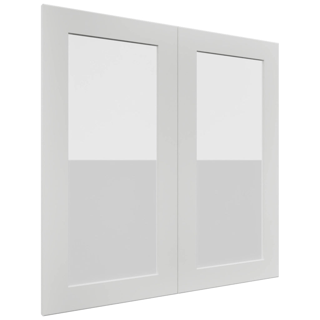 Fabuwood Galaxy Frost DS GDW3030 Wall Glass Door, Front View