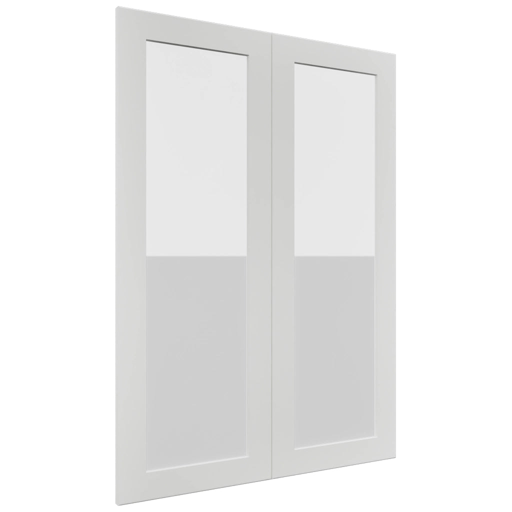 Fabuwood Galaxy Frost DS GDW3042 Wall Glass Door, Front View