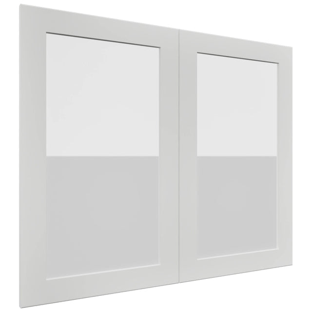 Fabuwood Galaxy Frost DS GDW3630 Wall Glass Door, Front View