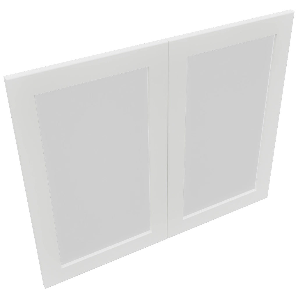 Fabuwood Galaxy Frost DS GDW3630 Wall Glass Door, Top View