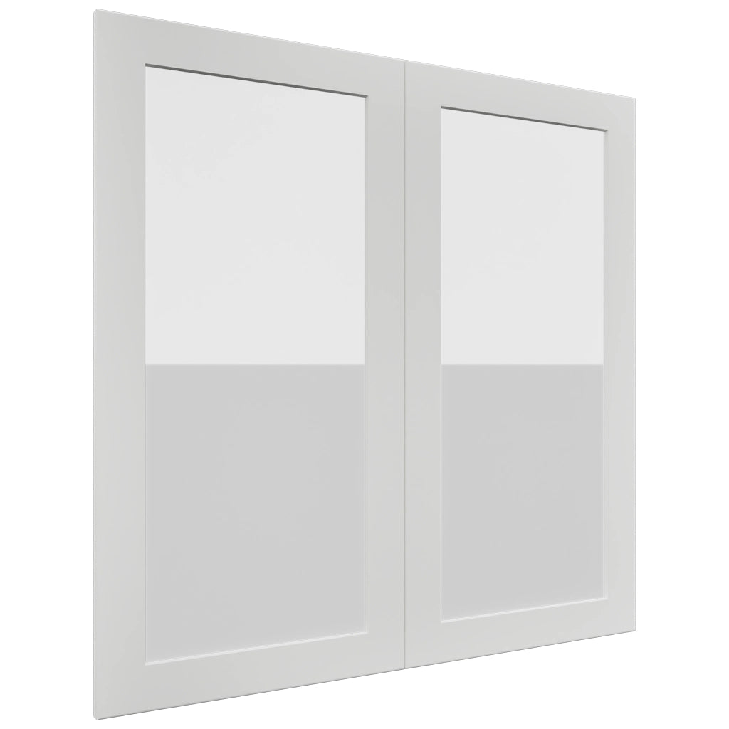 Fabuwood Galaxy Frost DS GDW3636 Wall Glass Door, Front View