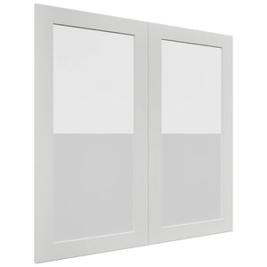 Fabuwood Galaxy Frost DS GDW3636 Wall Glass Door, Front View