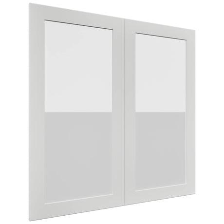 Fabuwood Galaxy Frost DS GDW3636 Wall Glass Door, Front View