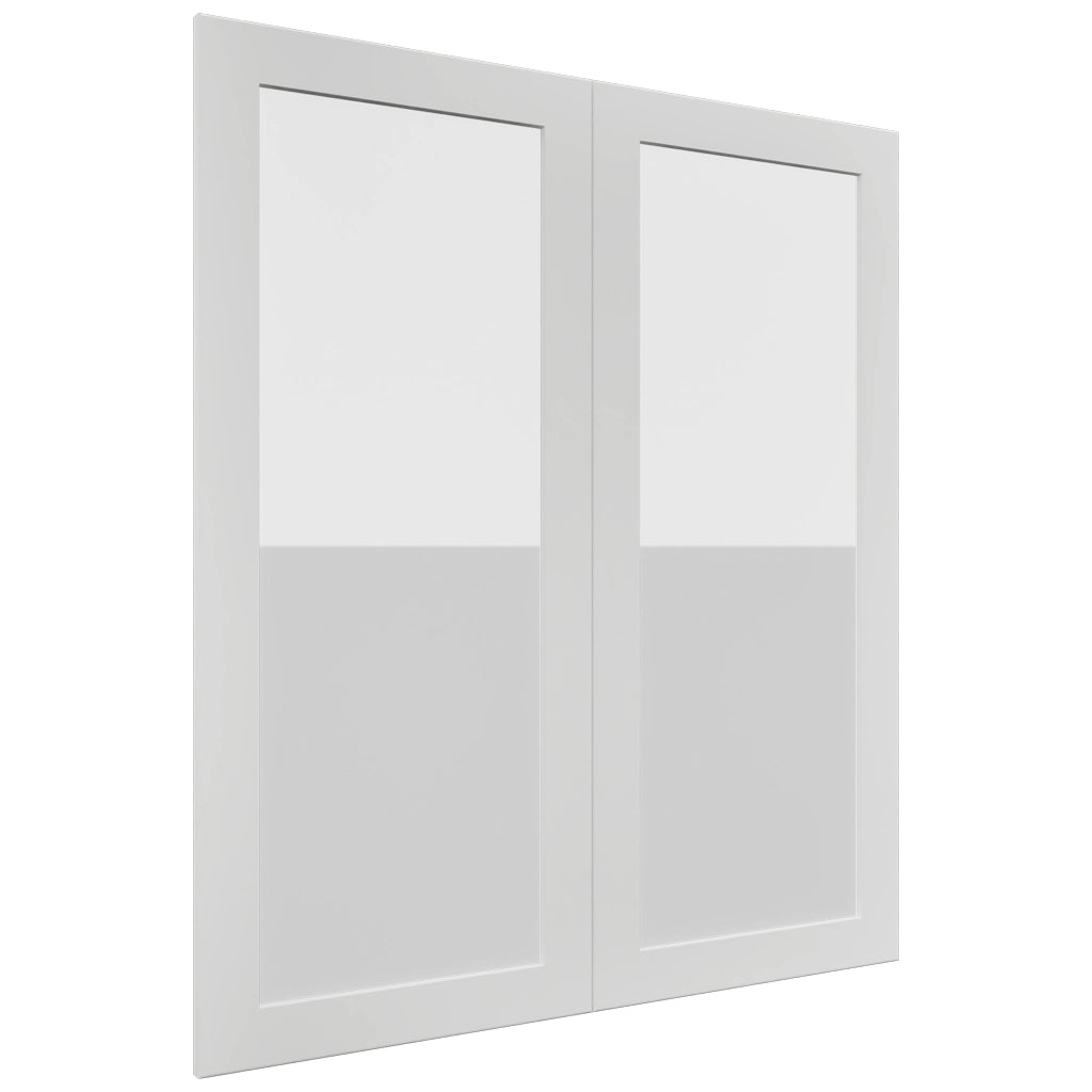 Fabuwood Galaxy Frost DS GDW3642 Wall Glass Door, Front View