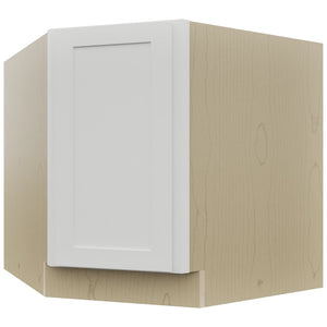 Fabuwood Galaxy Frost DSB36FD Base Corner Diagonal Sink Cabinet, Front View