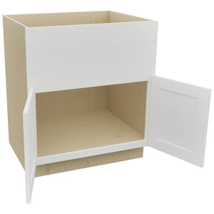 Fabuwood Galaxy Frost FS30 Base Farm Sink Cabinet, Open View