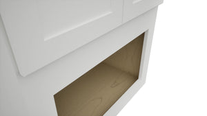 Fabuwood Galaxy Frost MC303921 Wall Microwave Cabinet, Detail View