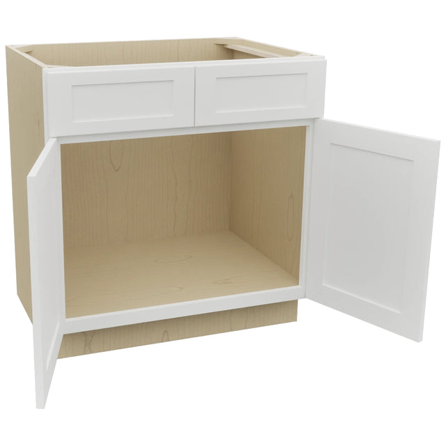 Fabuwood Galaxy Frost SB33 Base Sink Cabinet, Open View