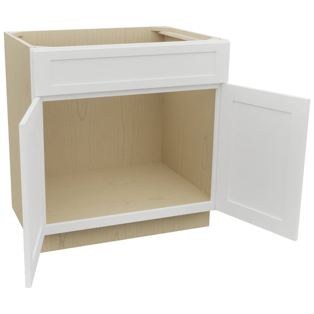 Fabuwood Galaxy Frost SB33SDF Base Sink Cabinet, Open View