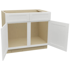Fabuwood Galaxy Frost SB39 Base Sink Cabinet, Open View